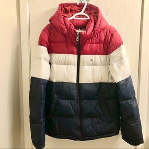 Tommy Hilfiger Red White Blue Puffer Jacket